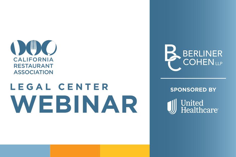 Register for the CRA Legal Center Webinar with Berliner Cohen