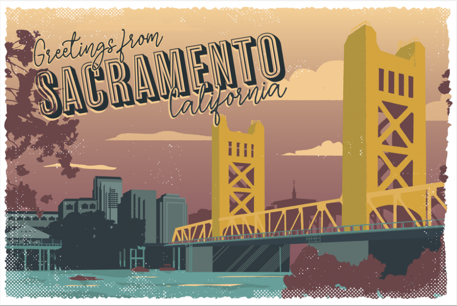 Sacramento Chapter postcard from WFHE