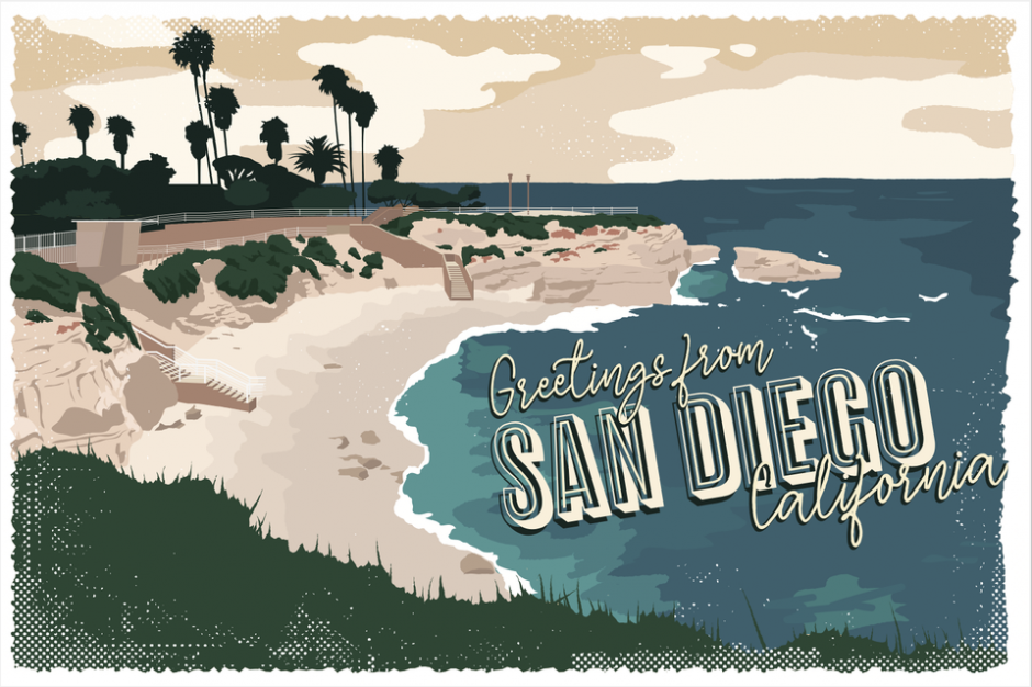 San Diego Chapter postcard WFHE