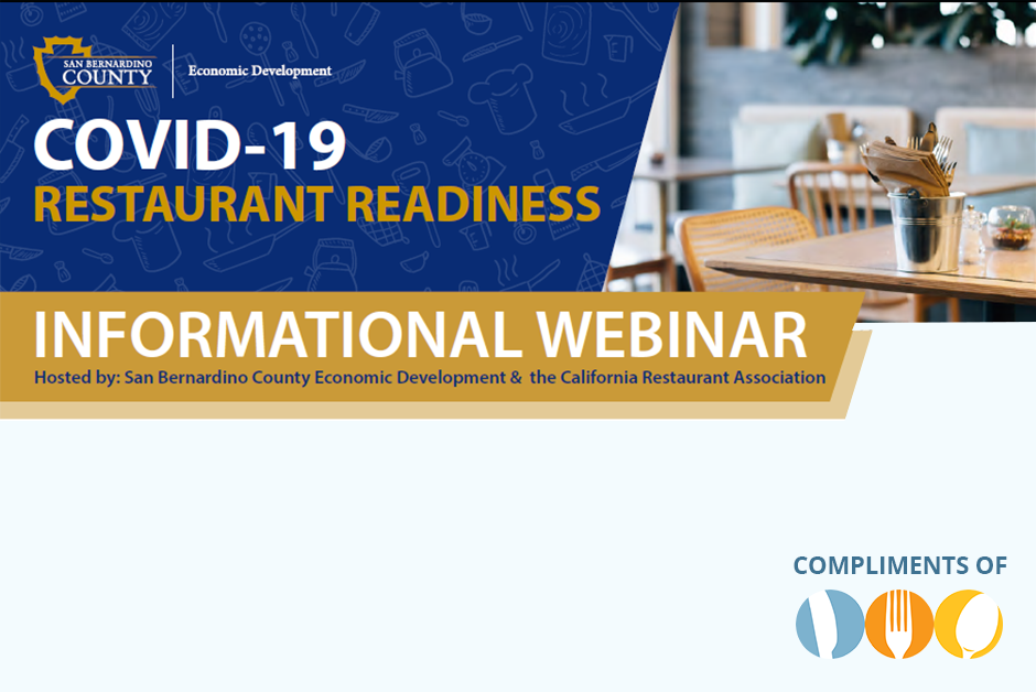 Webinar: San Bernardino County Restaurant and Food Service Technology Tips