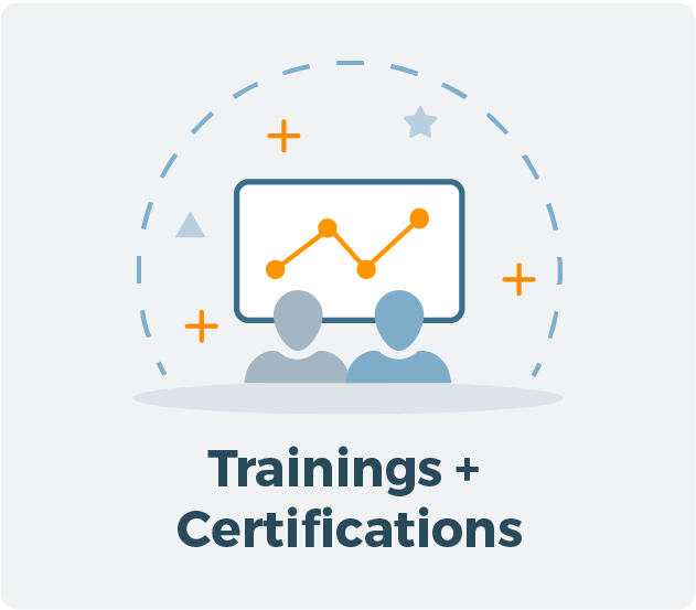 Learn more about Trainings + Certifications