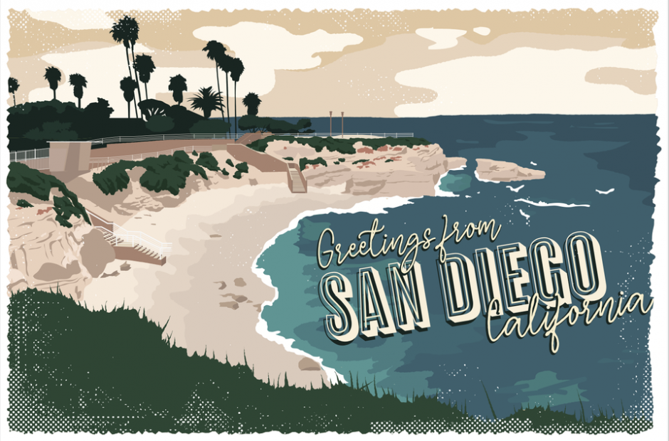 San Diego Chapter postcard