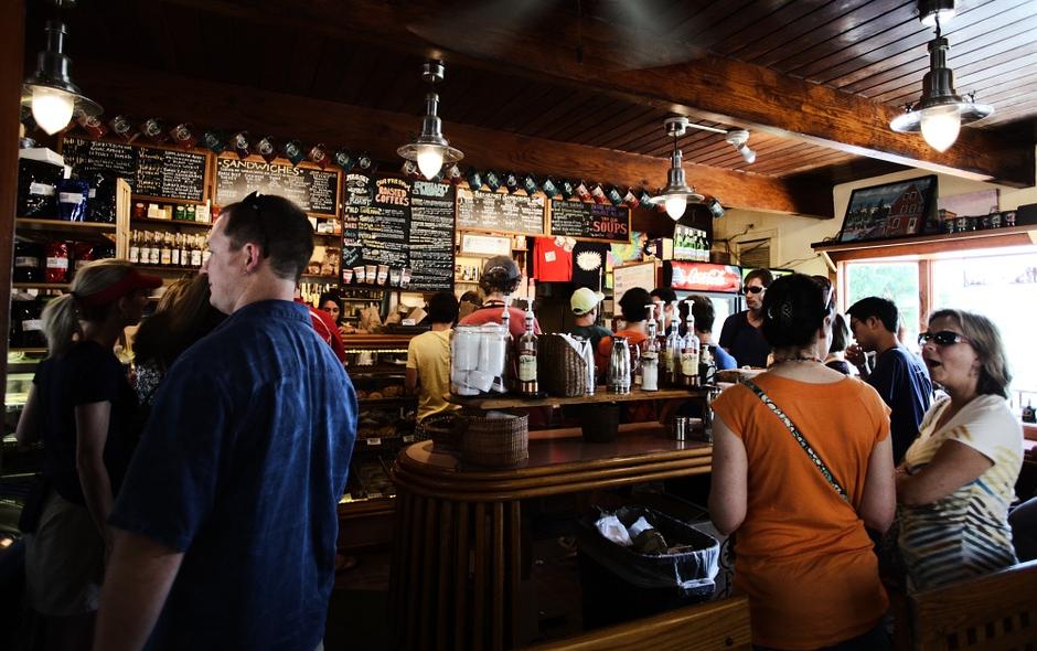 bar with people