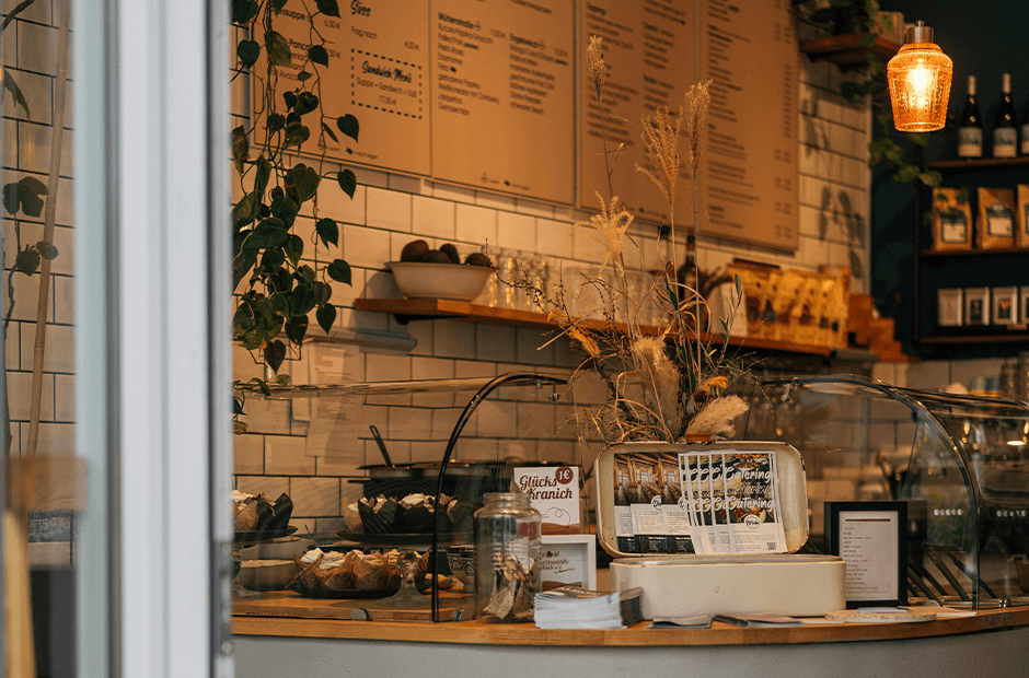 Cafe Counter in Warm Lighting
