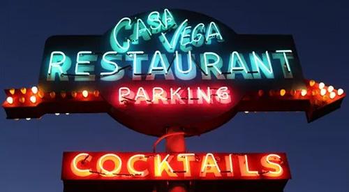 Casa Vega Restaurant Sign
