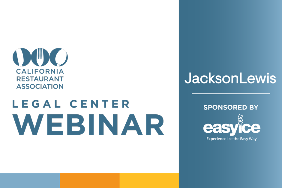 Register for the Jackson Lewis Legal Center Webinar. Sponsored by Easy Ice