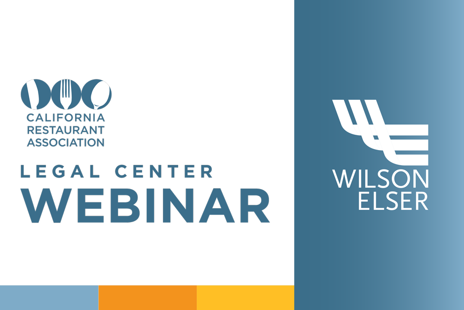 Register for the Wilson Elser Legal Center Webinar. 
