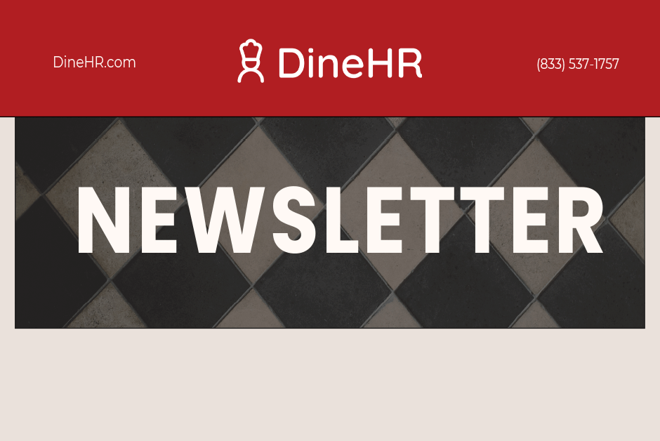 DineHr Newsletter